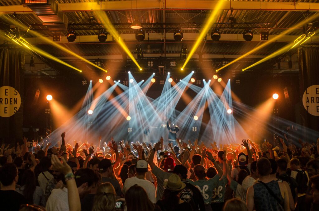 People enjoying music at a concert